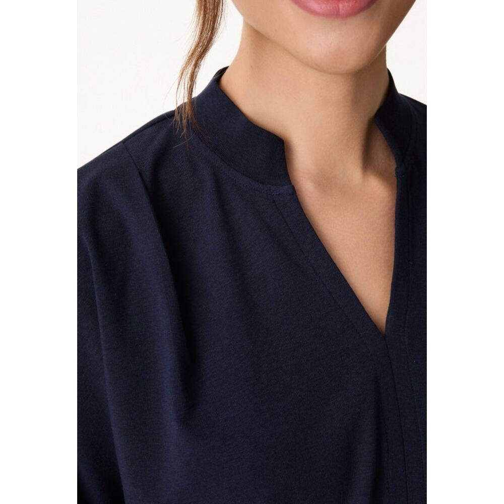 Brand New OGL Women's Size L Stand Collar V Neck Top Blouse Sage Green - Picture 5 of 6